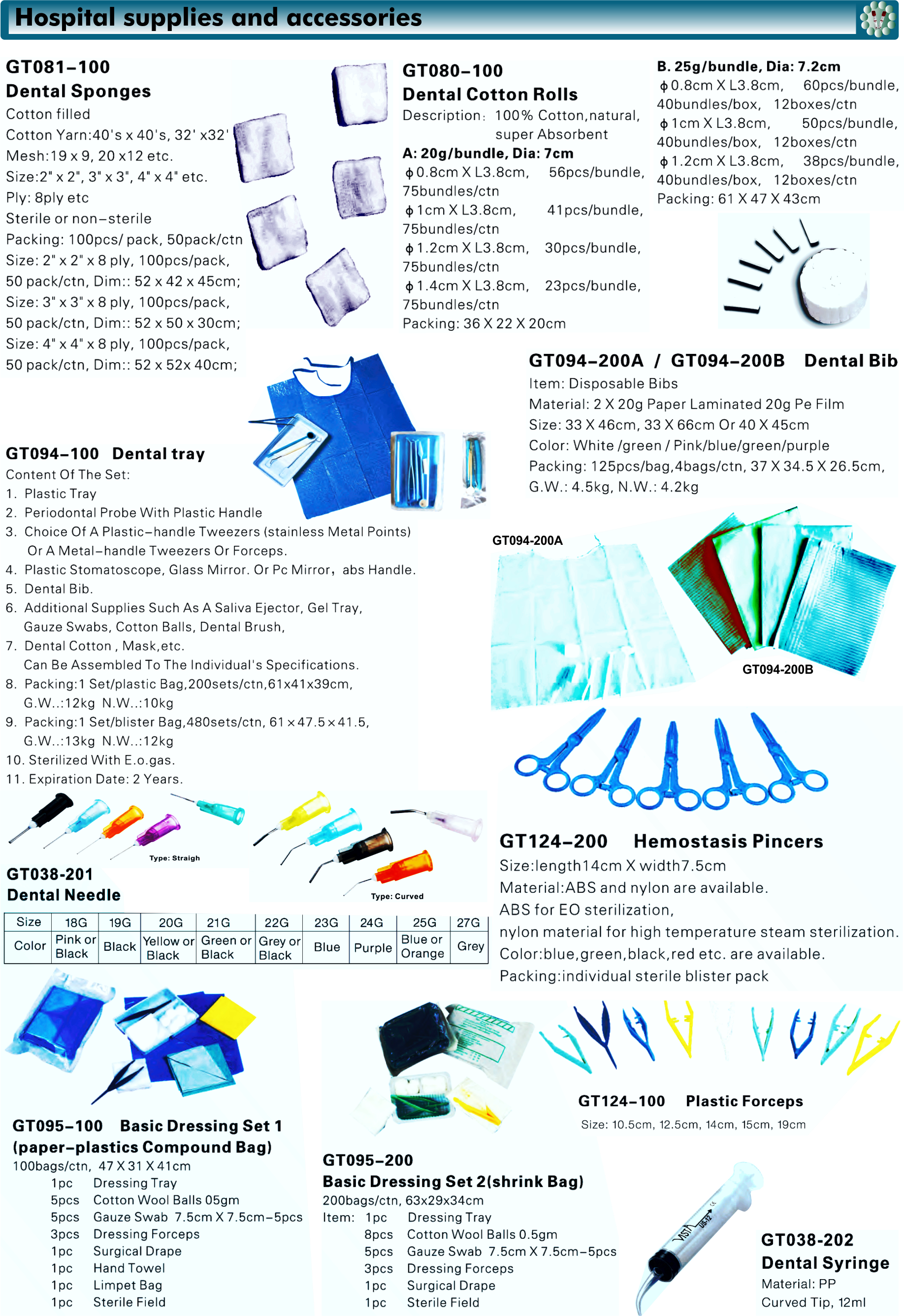 A-8 Hospital supplies and...