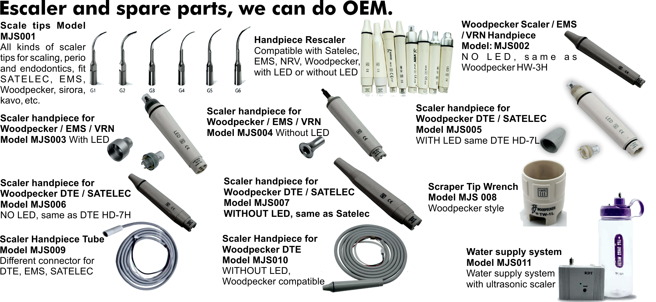 E- 1 Escaler and spare parts, we can...